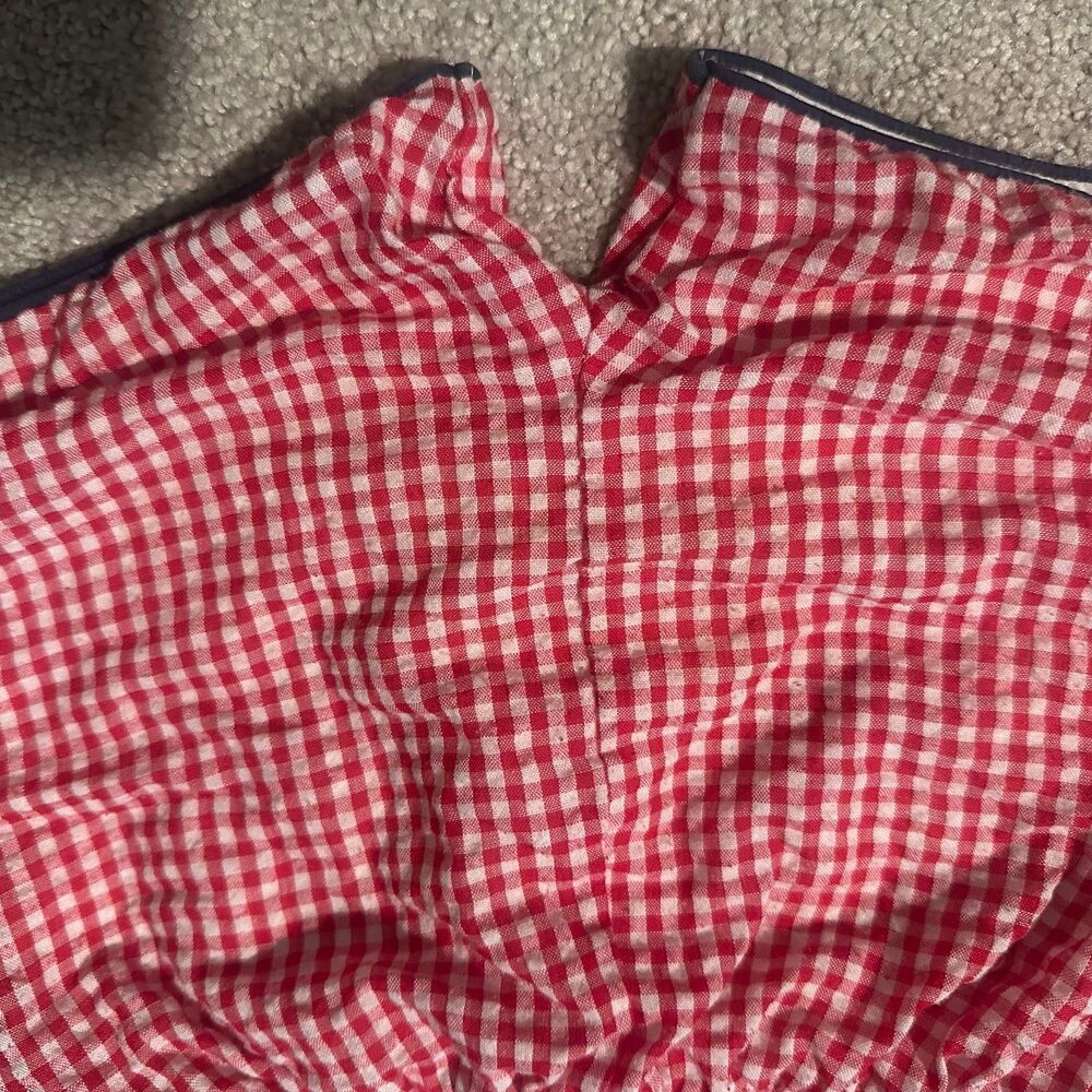 Cecil and Lou red gingham check boy short size 5